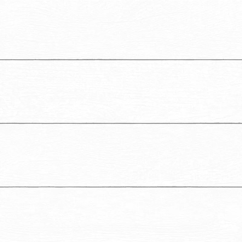 Textured Shiplap Peel & Stick Wallpaper White - Removable Vinyl, Wood Grain, Stain-Resistant, Washable