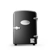 6 can Mini Refrigerator: Countertop Tiny Fridge for Skincare & Makeup, 40°F Cooling, Black