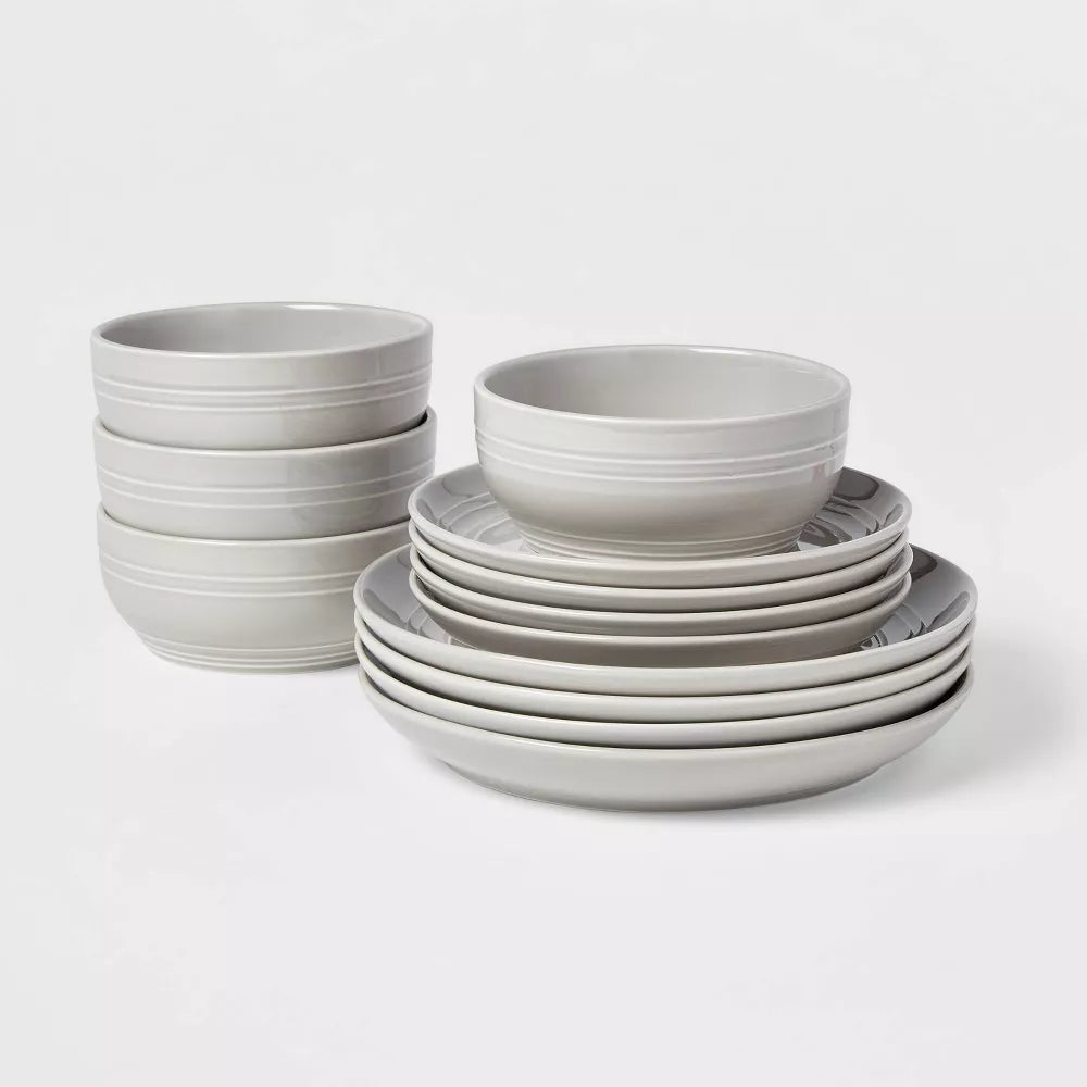 12pc Stoneware Westfield Dinnerware Set (no further discounts)