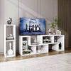 3 Pcs TV Stand for TV's Console Entertainment Center Bookcase Shelves Wood