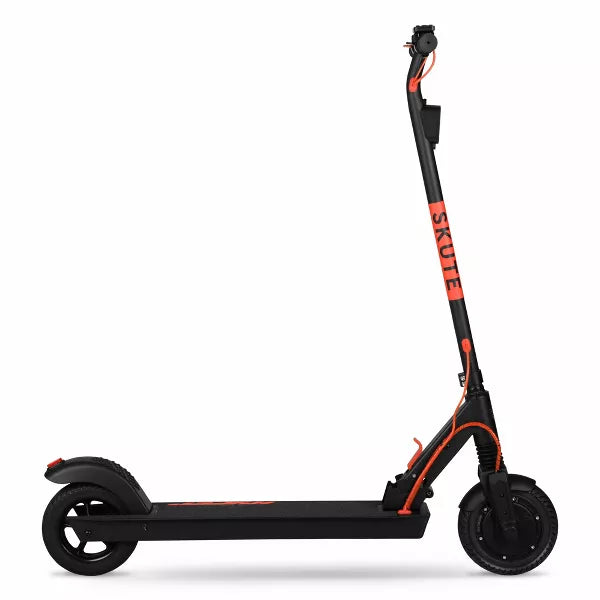 Skute Folding Electric Scooter 36 Volt Lithium Battery Powered Scooter - Black/Red