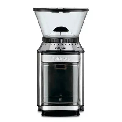 Automatic Burr Mill - Stainless Steel : 18 Settings, Electric Coffee Grinder, Safety Interlock