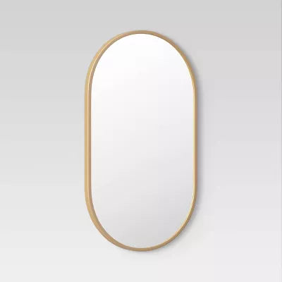 Metal Oval Pill Mirror