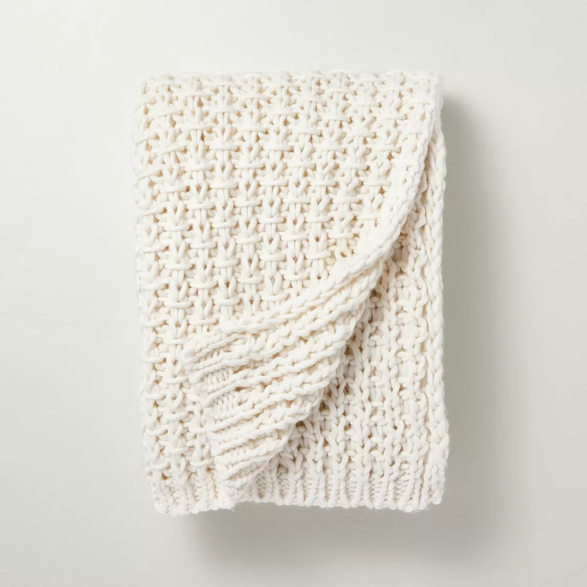Chunky Knit Throw Blanket
