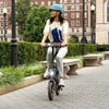Axle Foldable Step Over Electric Bike - Black