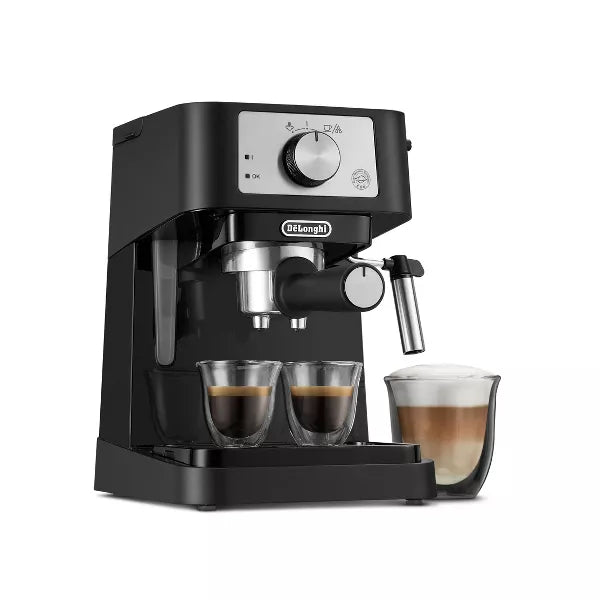 Stilosa Espresso Machine: 15-Bar Pressure, Frothing Wand, Removable Water Reservoir, Dishwasher-Safe Parts