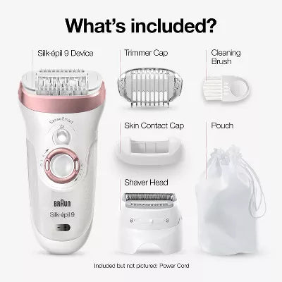 2-in-1 Women's Cordless Wet & Dry Epilator + Bikini Trimmer + 2 Extra Accessories