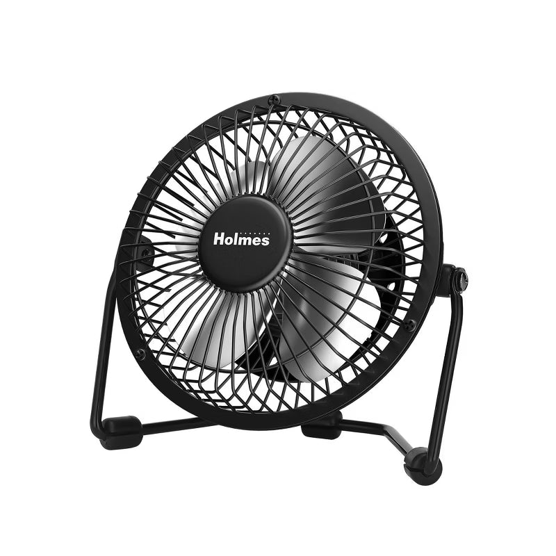 USB Powered Adjustable Head Personal Desk Fan Black