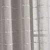 Set of 2 Farmhouse Texture Grommet Sheer Window Curtain Panels