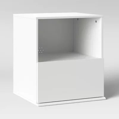 1 Drawer Modular Dorm Nightstand White