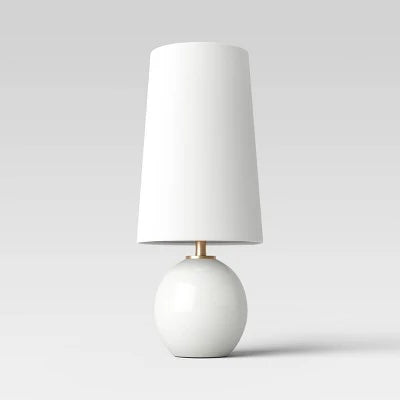 New - Marble Table Lamp Off-White