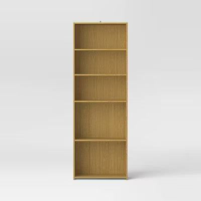 5 Shelf Bookcase Natural