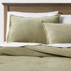 Cotton Velvet Comforter and Sham Set - Full/Queen