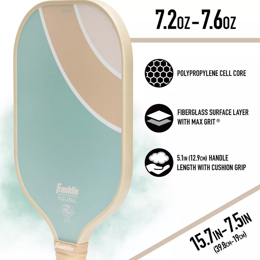 2 Player Poly Paddle with Ball Set - Green/Tan – Salvage & Co Indy
