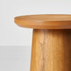 Wooden Round Pedestal Accent Drink Table