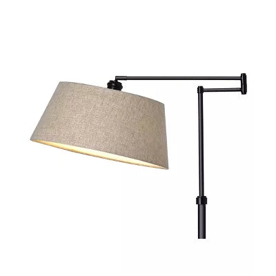 Traditional Oil Rubbed Swing Arm Floor Lamp Brown