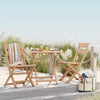 Ferron Wood Outdoor Portable Sport Chair Natural