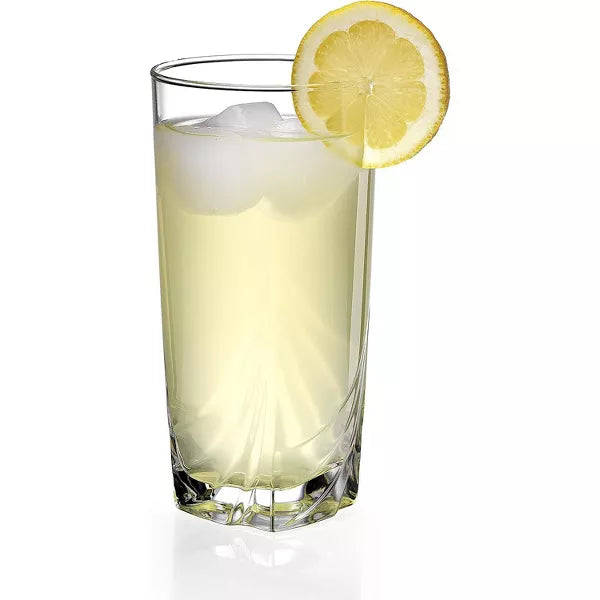 16.5 Ounce Ascot Cooler Glass, Set of 4, Tall, Clear