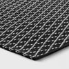 Small Diamond Area Rug Charcoal Gray 4'x5'6