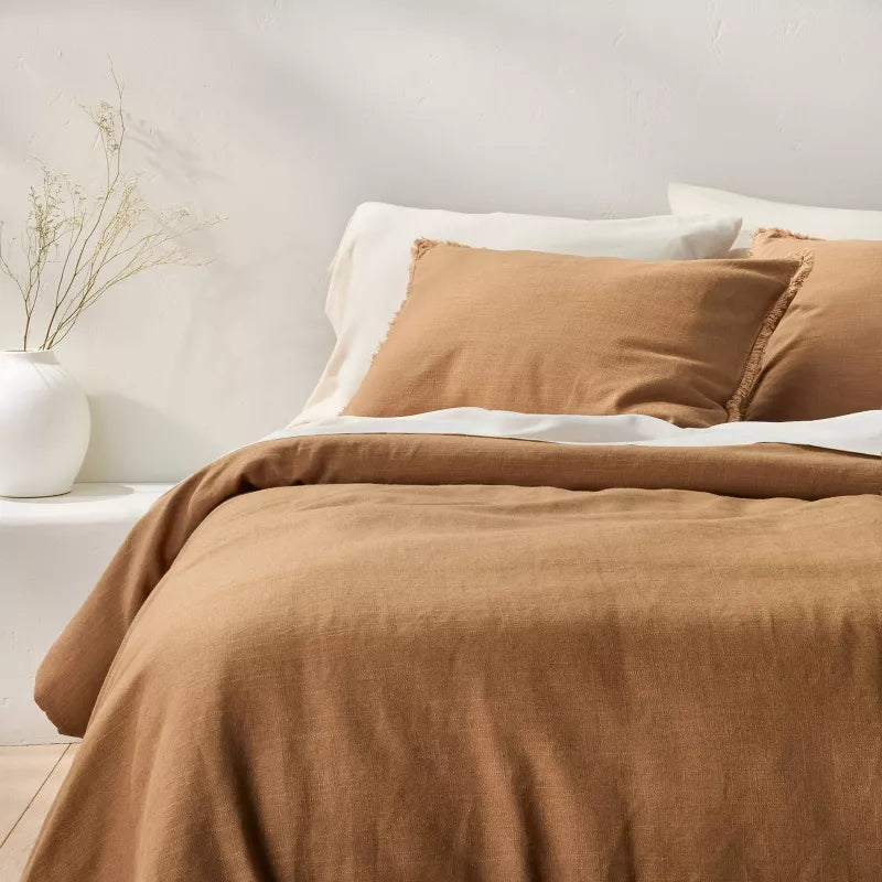 Heavyweight Linen Blend Comforter & Sham Set - California/King