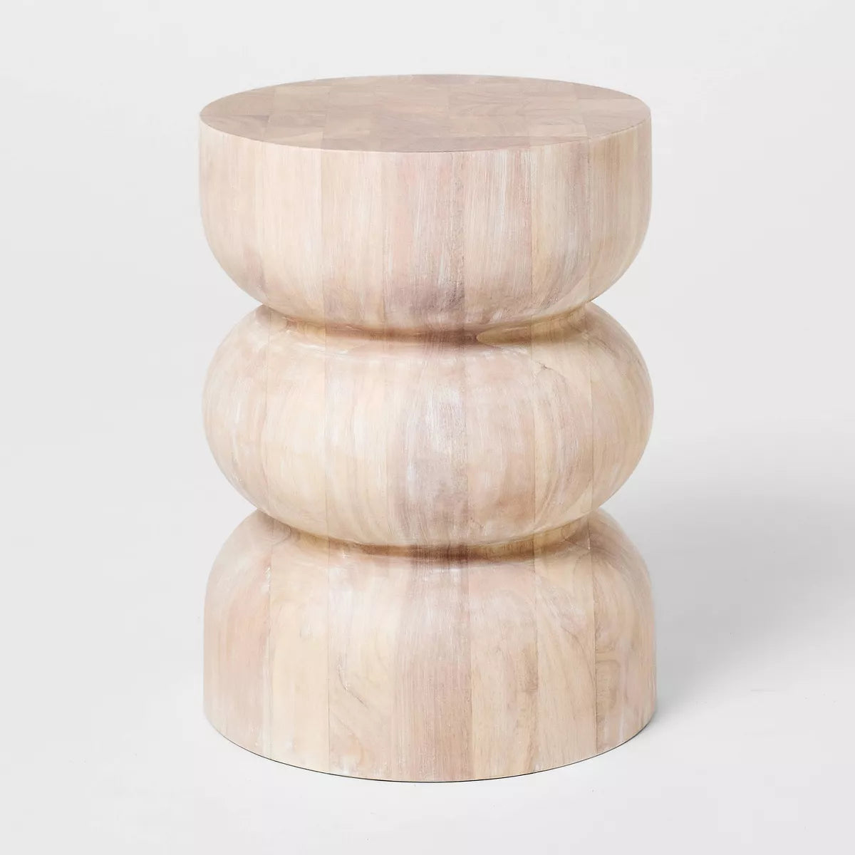 Accent Table White Wash SHOWROOM ITEM