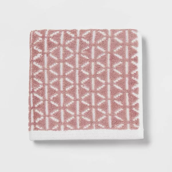 2pc Boho Bath Towels and Washcloths Set