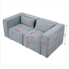 Modular Couch,2 Seat Sofa,Loveseat Sofa,Modular Lounge Sofa,Modular Cloud Couch,Sofa Modular Sectional,Knock Down Sofa Couch