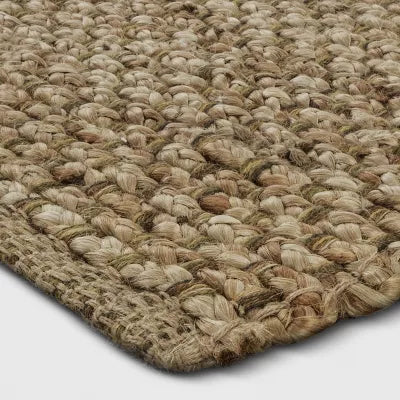 Woven Runner Rug Solid Neutral - 2'4' x 7'