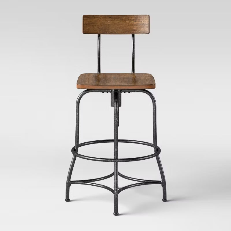 Woodsboro Adjustable Barstool Brown