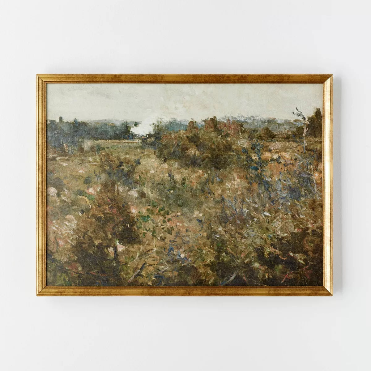 24" x 18" Landscape Study Framed Wall Canvas - Antique Gold SHOWROOM ITEM