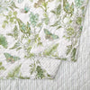 Full/Queen Quilt Botanical Floral Green