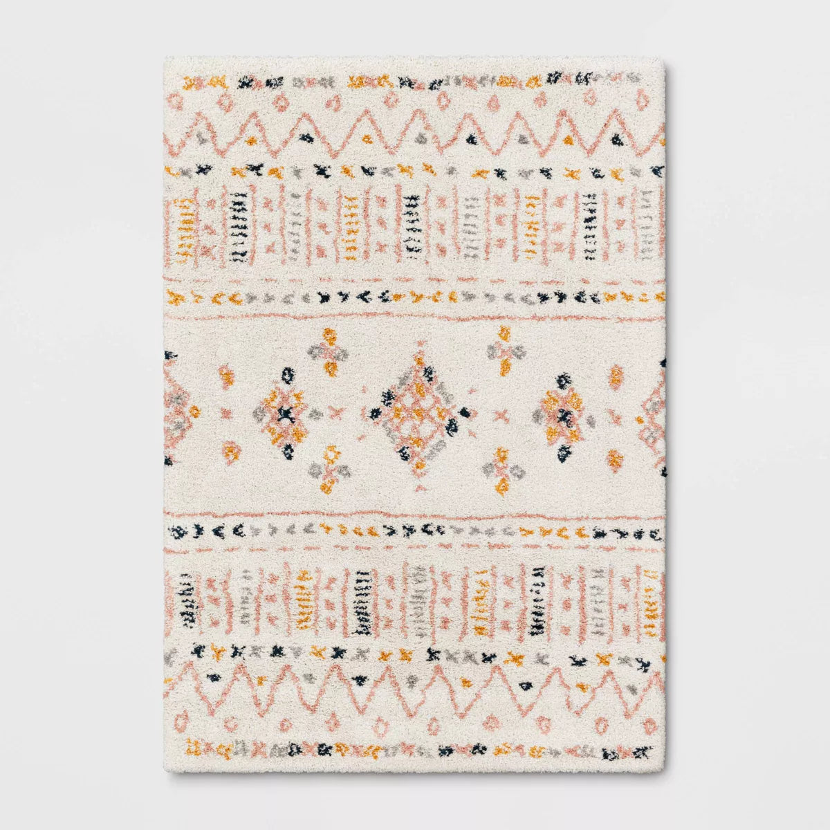 Geometric Area Rug Cream 5'x7'