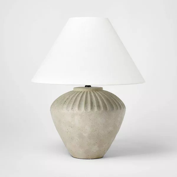 Ceramic Table Lamp Tan