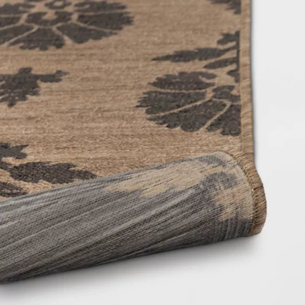 Block Print Outdoor Area Rug 5'x7'