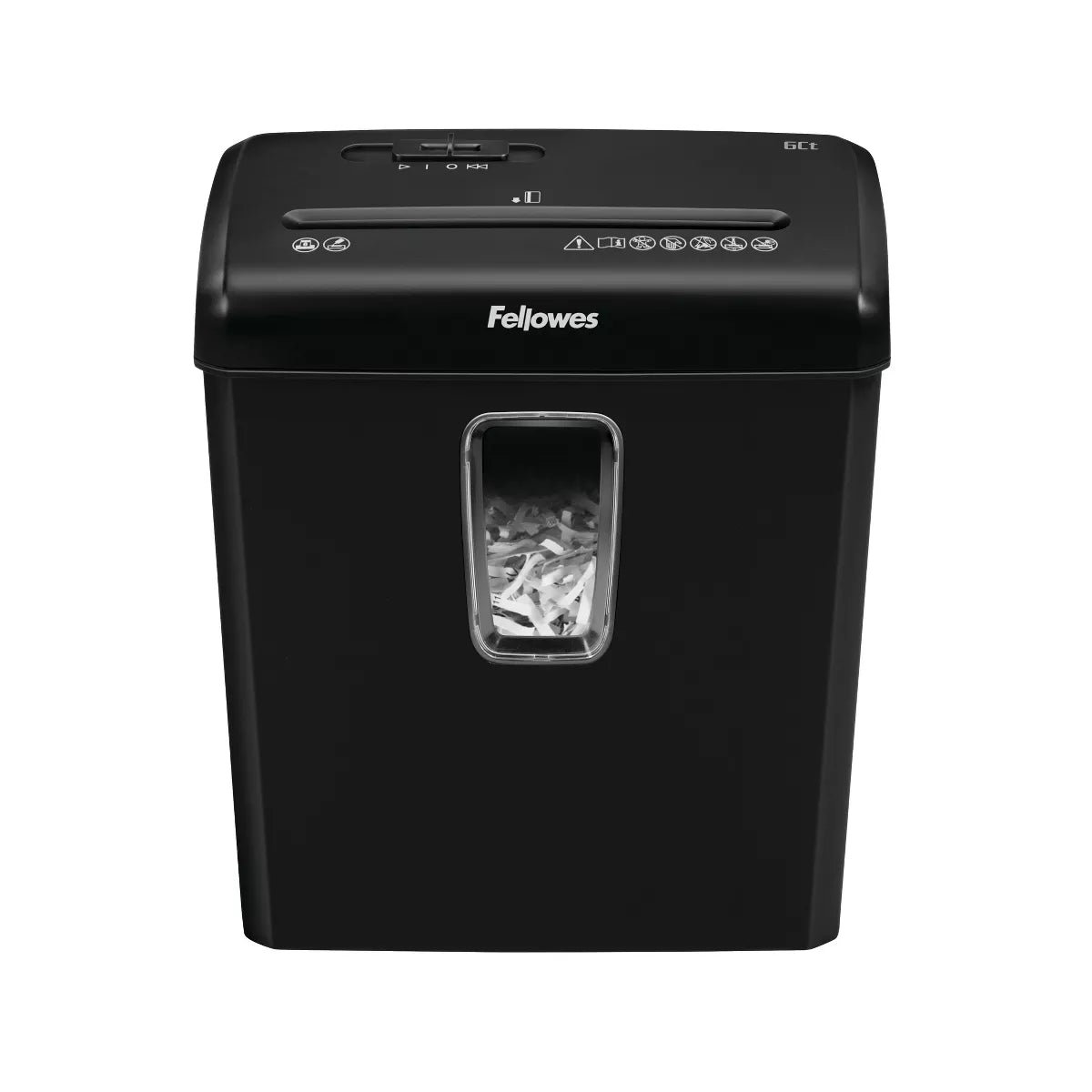 Powershred 6ct Cross-Cut Paper Shredder - Black: Shreds Credit Cards & Staples, Jam-Resistant, Auto Start