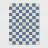 Area Kids' Rug Checker Blue,  4' x 5'5