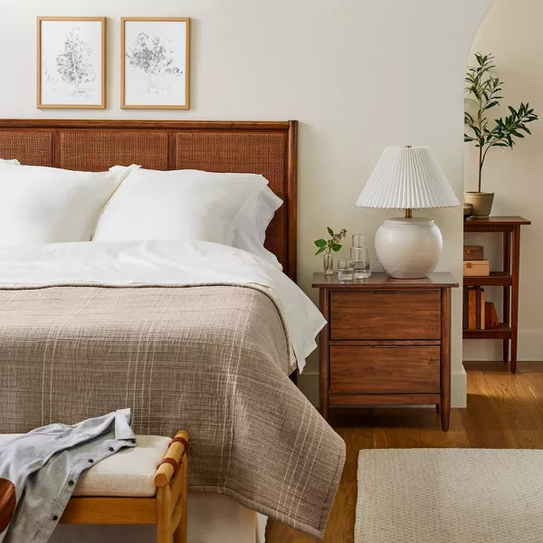 Linen Blend Euro Bed Pillow