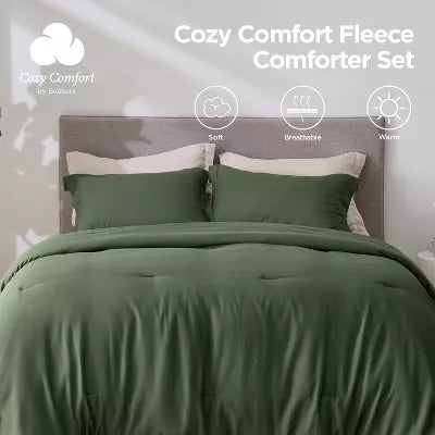 Solid Print Lightweight Prewashed Comforter Set