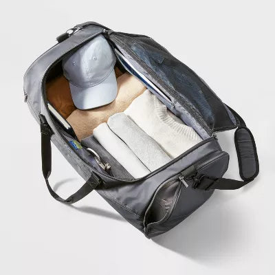Duffel Bag Gray : Water-Resistant Softside Luggage