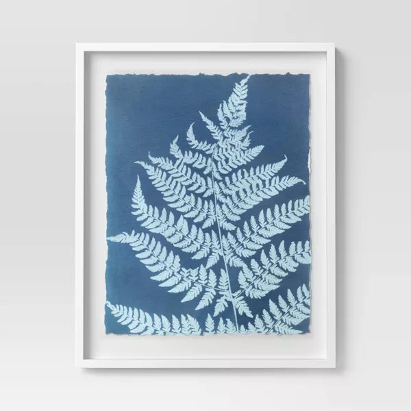 (Set of 2) Float Mount Plant Print Framed Wall Poster Set White: Vertical Canvas Art, Hardwood Frame