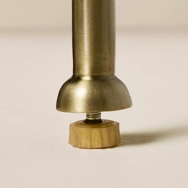 Marble and Brass Accent Side Drink Table