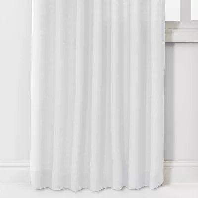 1pc Light Filtering Linen Window Curtain Panel