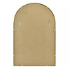 Arched Metal Wall Mirror Brass