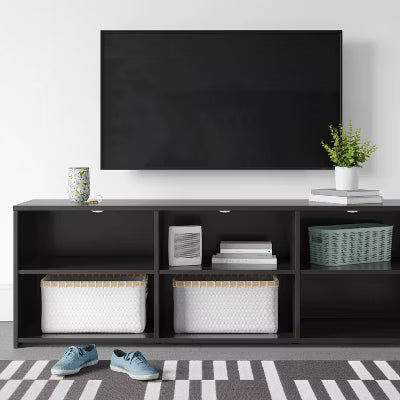 Storage TV Stand Black