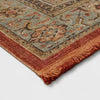 Floral Woven Rug Rust/Green