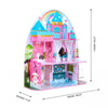 World Princess Castle 2-Story Wooden Dollhouse for  Dolls