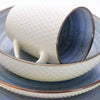 16pc Stoneware Cloud Dinnerware Set Blue