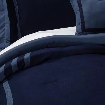 8pc Applique Border Comforter Bedding Set - King