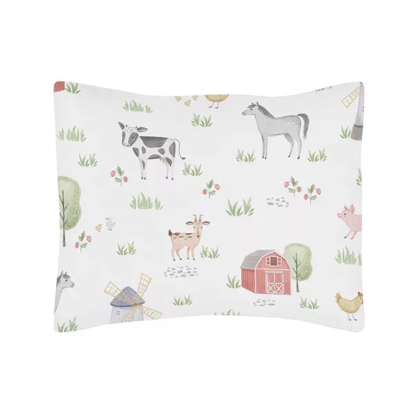 3pc On the Farm Animals Full/Queen Kids' Comforter Bedding Set