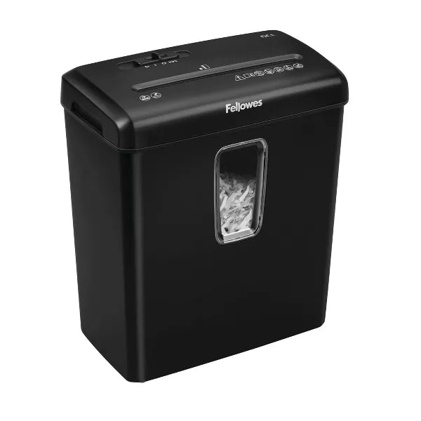 Powershred 6ct Cross-Cut Paper Shredder - Black: Shreds Credit Cards & Staples, Jam-Resistant, Auto Start